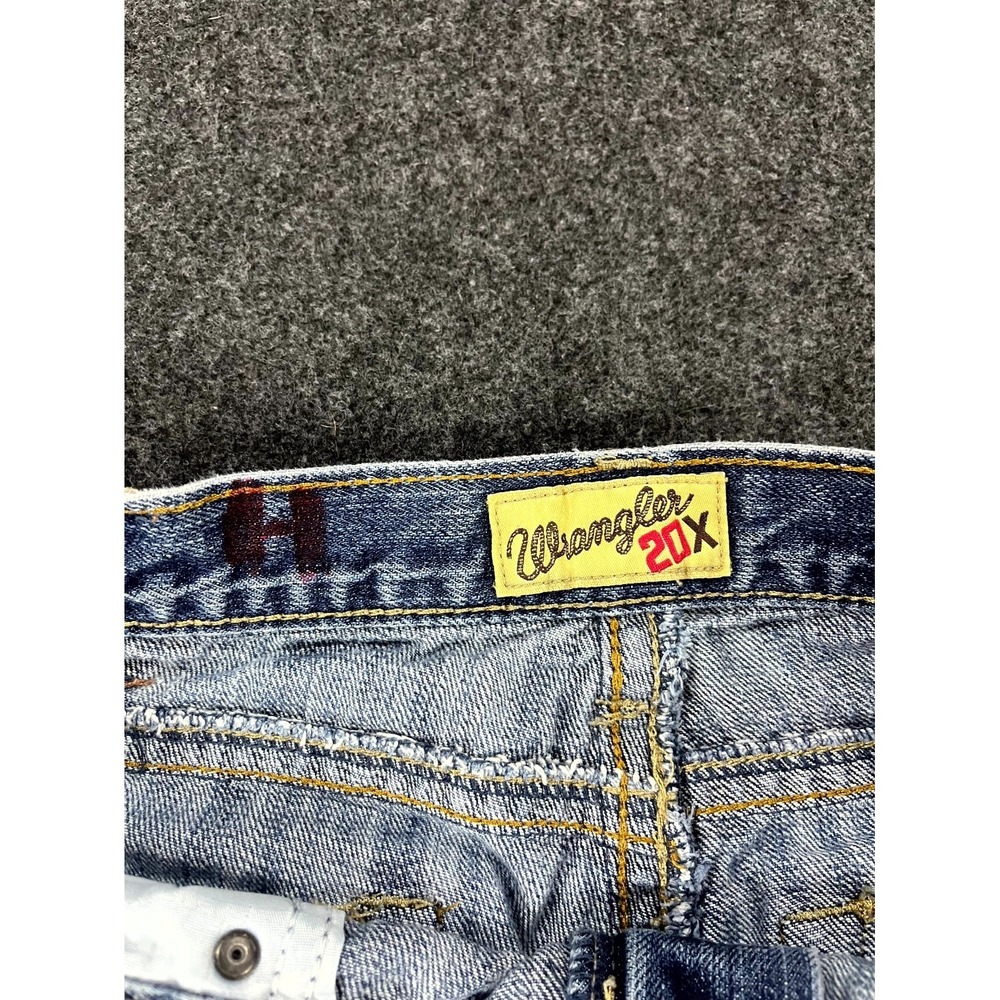 Wrangler 20X No 42 Western Cowboy Jeans Men's 32x32 Blue Denim Whiskered Outdoor - Picture 3 of 11